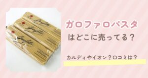 ガロファロパスタ