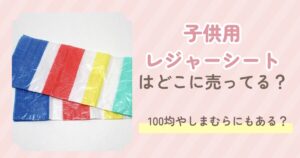 子供用レジャーシート